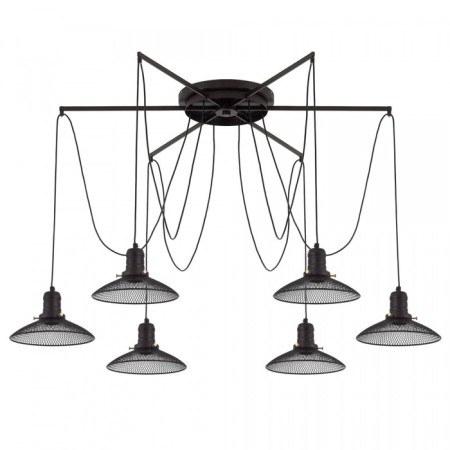 Suspended Citilux “Edison” CL451262, 120x120x235 cm, 6x75W, e27, black color-13