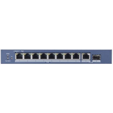 Hikvision DS-3E0510P-E switch, uncontrollable, 9x10/100/1000Base-T