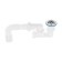 Siphon for the shower pallet "Ani Plast" E215, 1 1/2 "x 40 mm, with a corrugated triber 40 x 50 mm