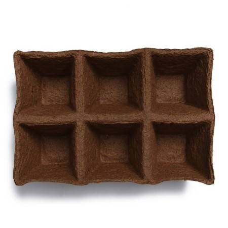 Peat cassette, 6 cells of 400 ml, 9 × 9 cm, set 3 pcs., Smart City-1