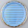 Paper plate "Golden stripes", in a set of 6 pcs.