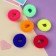 Hair elastic band "Tm -Mahrushka" (set 12 pcs) maxi, 4 cm, mix