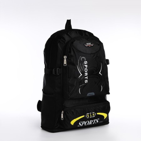 A backpack with a lightning with an increase, 55l, 5 external pockets, black color-2