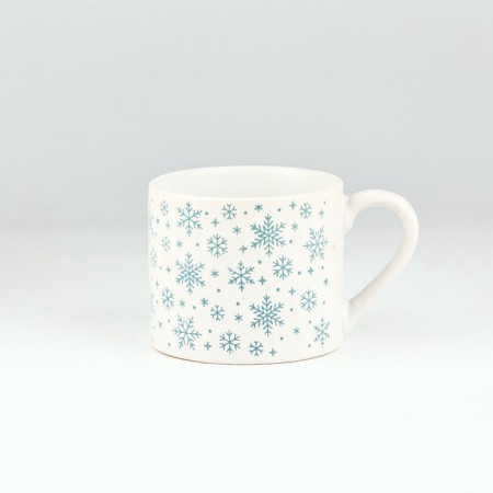 New Year. New Year's ceramic "Snowflakes" mug, 320 ml-1