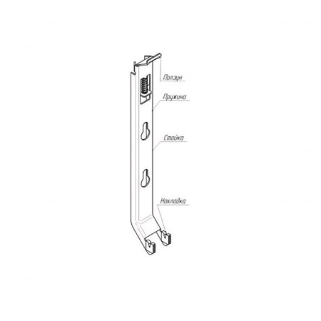 Wall bracket Buderus K15.4, with plastic inserts, type 20/21/22/33, 300 mm-1