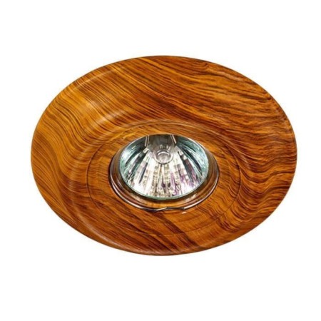 Built -in lamp Novotech, 50 W, GX5.3, 12 V, 65x65 mm, d = 65 mm, beige