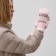 Female gloves on the lawsuit Minaku 22 cm pink