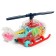 The helicopter "gears", light and sound, works from batteries