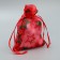 Bag gift organza "Stars", 10 x 12 cm +/- 1.5 cm, New Year