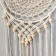 Panel wall -mounted macrame technique "Lace with beads" 82x30 cm