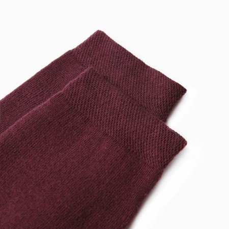Women's socks Makra inside, burgundy color, size 25-1