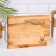 Defense and serving "rectangle" board (metal handles) 38x23x2 cm