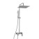 The shower system Wasserkraft a177.118.141.087.ch, tropical shower, shower, chrome