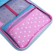 Penal 1 section 140 x 210 x 40 mm, folding pocket and cosmetic bag, fabric, calligrata topontent "Girl with hare"