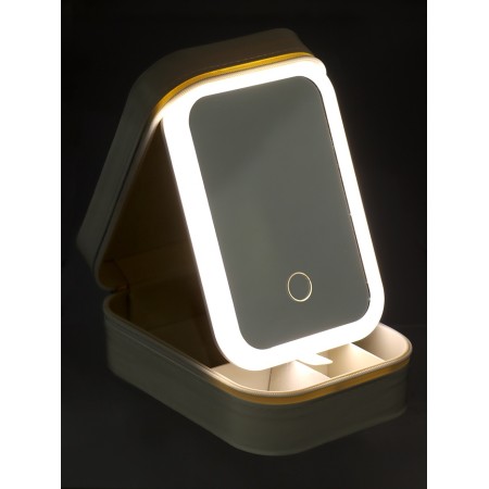 KZ-11 mirror, backlight, storage compartment, from the battery, white-4