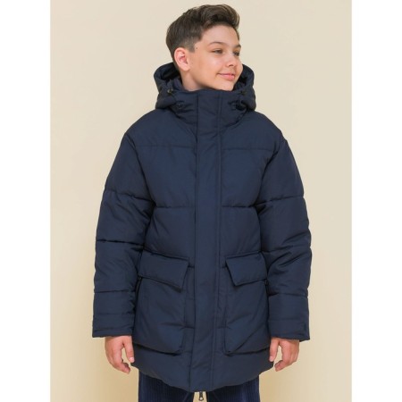 Jacket for boys, height 128 cm, dark blue color-9