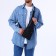 Male bag-bag from textiles, black color