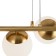 Suspended lamp Freya Fr5199PL-08BS1 Zing, 1040x130x1200 mm, E27, 8x60W, brass color