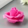 Foamiran rose, fuchsia d-4 cm