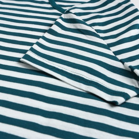 Female set (T -shirt/shorts), emerald strip color, size 46-8