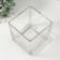 Glass of glass per 1 candle "Square" transparent 15x15x15 cm