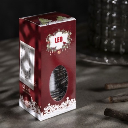 LED figure "Bronze lamp with candles" 5.5 × 13 × 5.5 cm, plastic, batteries AG13x3, glow warm white-3