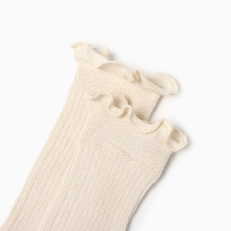 Гольфы детские 2 пары Крошка Я BASIC LINE, 10-12 см, бежев/молочн-1
