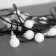 Garland “thread” 5 m with nozzles “white balls”, ip20, dark thread, 30 LED, white glow, 8 modes, 220 V
