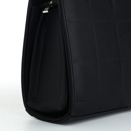 Female bag Textura, tout, average size, black color-5
