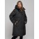 Coat insulated winter female, size 42, black color
