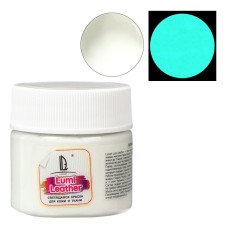 Acrylic luminescent paint (glowing in the dark), luxart lumi, 20 ml, white, white-turquoise glow (TL9V20)