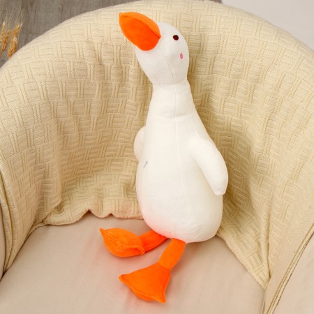 Soft toy "Goose", 60 cm, white color-2