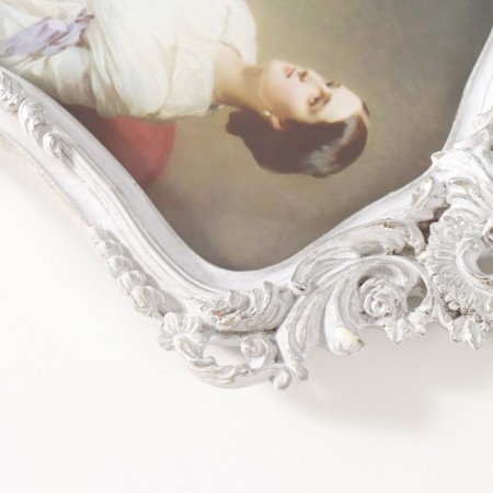 Photo frame Polystone 13x18 cm "Esmeralda" gray 17x27 cm-2