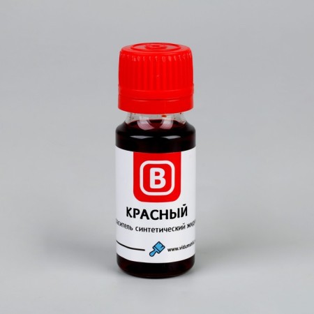 Synthetic dye, liquid, 15 g, red