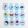 Cards on the ring for learning English "sea inhabitants", 20 cards, ring, 3+