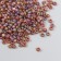 Glass 8/0 "Matte. Melange Violet-pink-yellow" 30 g
