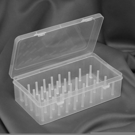 Organizer for threads, 42 coils, 23.7 × 13.7 × 6.6 cm, the color is transparent-1