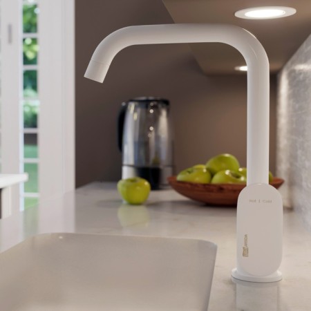 Kitchen mixer Wasserkraft Glan 8507, single -leaf, pour length 192 mm, white