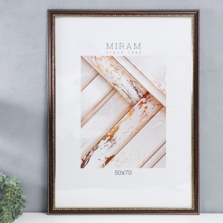 Photo frame Plastic "Mira" 50x70 cm 644858-20, wenge (plastic screen)
