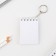 Key keychain notebook “For brilliant ideas”, 5.5 x 7.5 cm