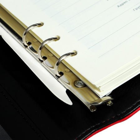 Organizer on the rings, PVC, A5.140 liters, cage, with a pen, gifts. Box, flash drive, exercise, mix-6