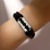 Bracelet unisex "blade", black-brown color with black silver, d = 7 cm