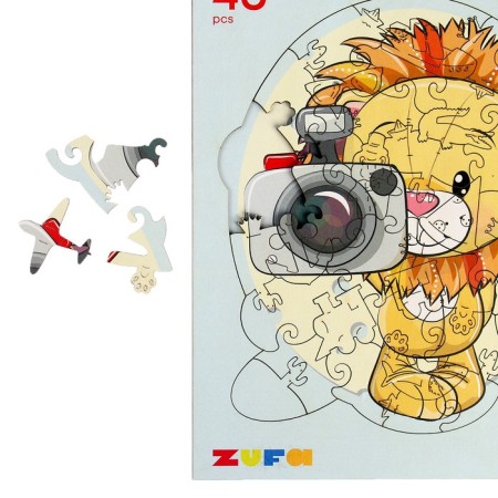 Wooden puzzle "Leo photographer" s-4