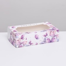 Folding box with a window for marshmallows 