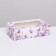 Folding box with a window for marshmallows "pastel butterflies", 25 x 15 x 7 cm