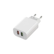 Network charger Luazon LN-110AC, 2 USB, 2 A, white