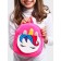 Blue backpack on a zipper, with a pocket, 19x22 cm "Unicorn", Minnie Mouse