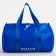 Female sports bag with zipper, blue color