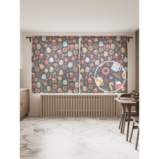 Фототюль «Угощения в рождество», размер 145х180 см, 2 шт