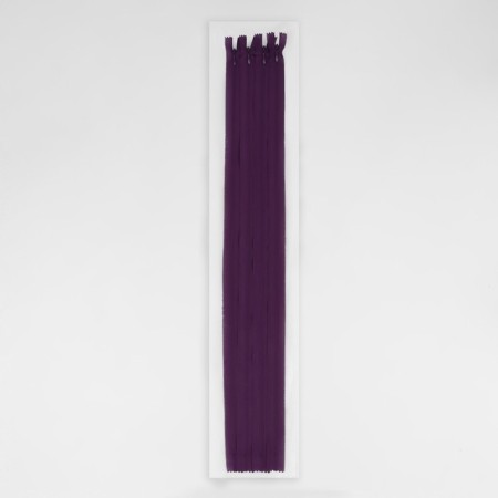 Lightning secret, No. 3, non -proceeding, locking machine, 60 cm, eggplant color-2